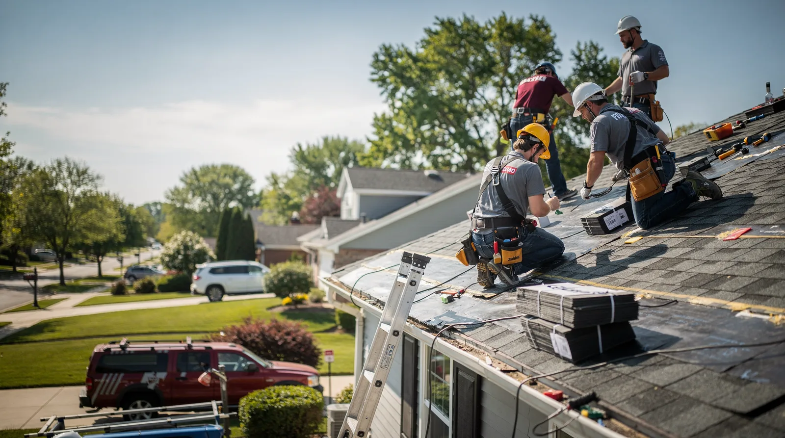 Roof Repair in New Burnside, IL around you